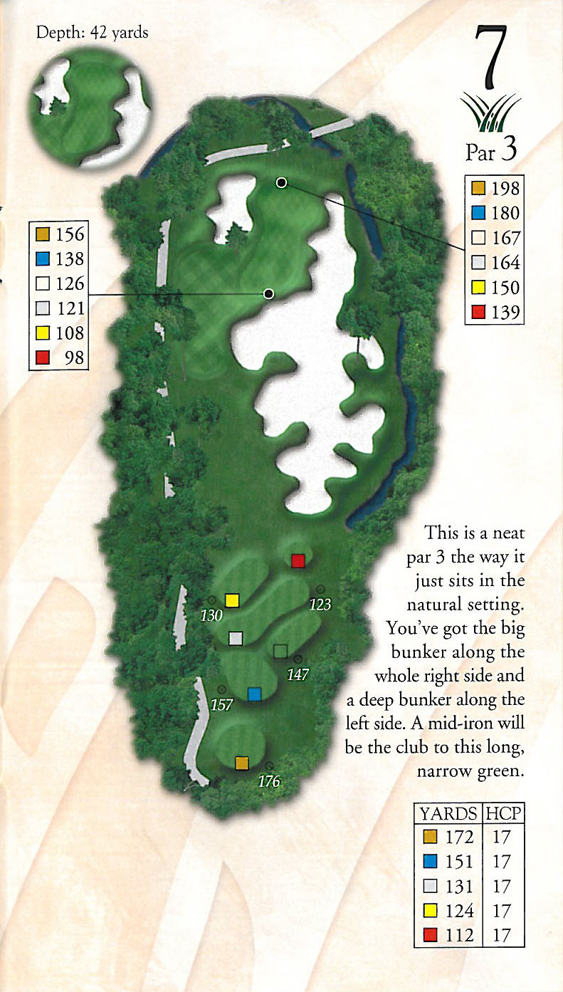 Hole 7 Yardage Book - Pawleys Plantation