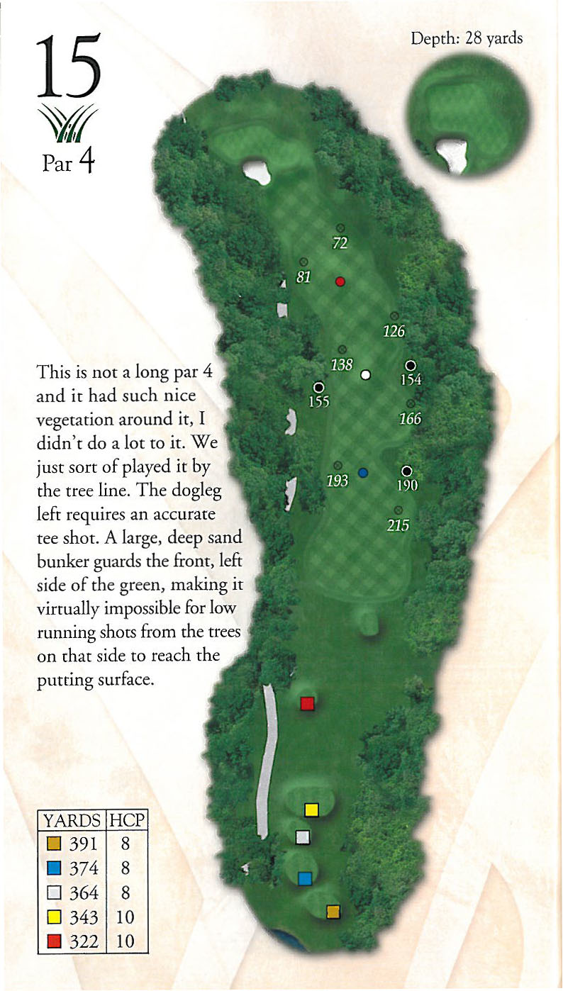 Hole 15 Yardage Book - Pawleys Plantation